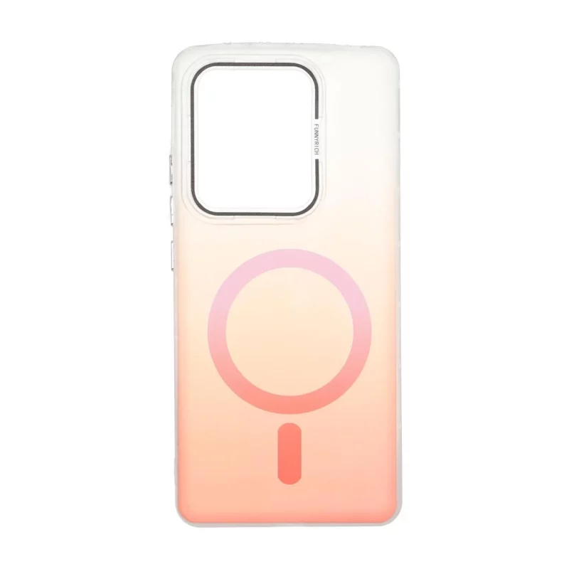 قاب Funnyrich طرح مگ سیف دور مات Xiaomi Redmi Note 14S / Note 13 Pro 4G / Poco M6 Pro 4G - نارنجی - تصویر 2