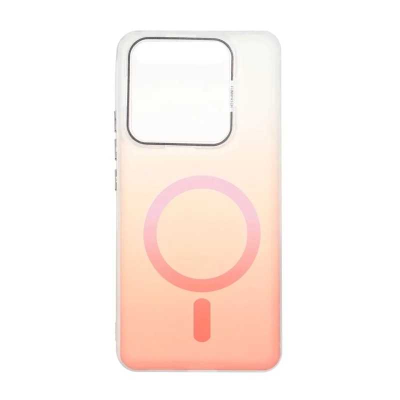 قاب Funnyrich طرح مگ سیف دور مات Xiaomi Redmi Note 14 4G - نارنجی - تصویر 2