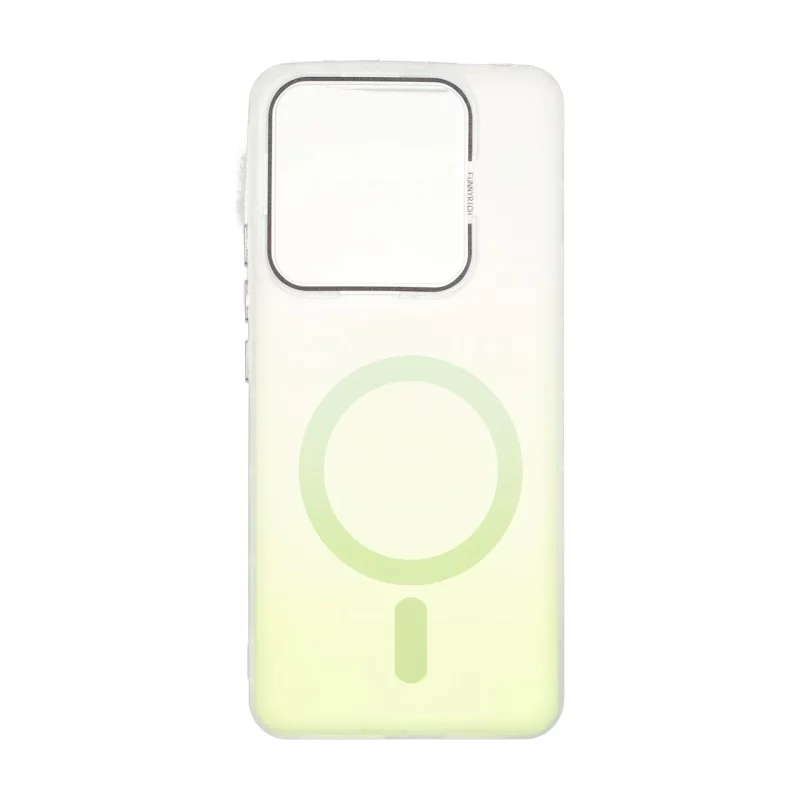 قاب Funnyrich طرح مگ سیف دور مات Xiaomi Redmi Note 14 4G - سبز - تصویر 2