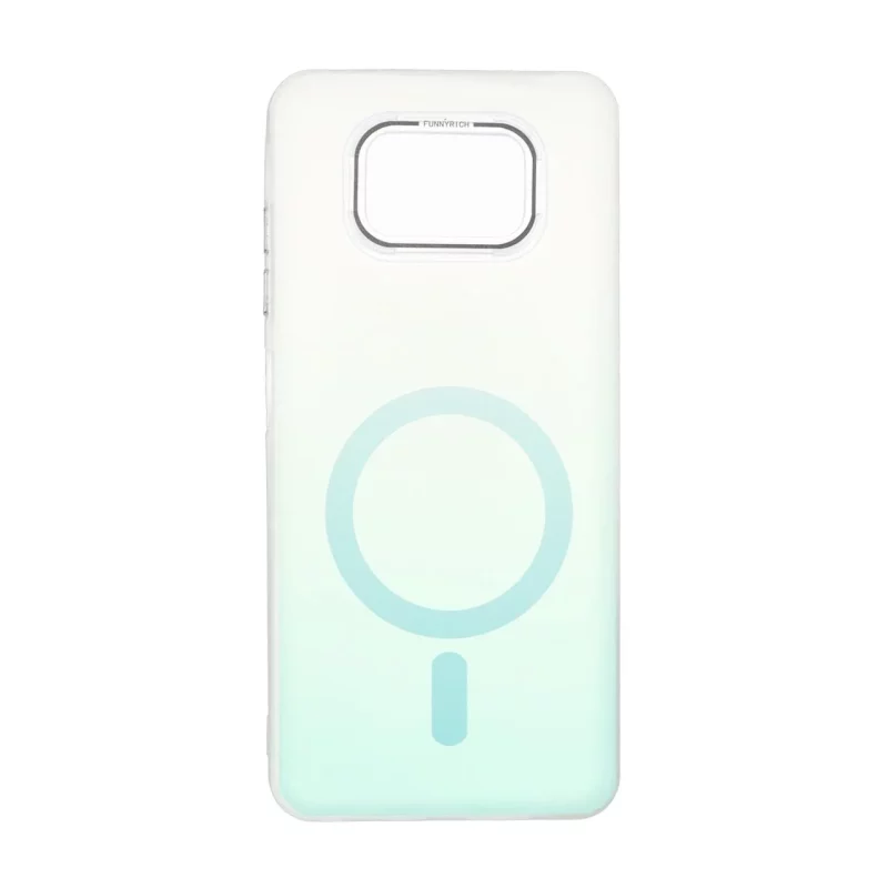 قاب Funnyrich طرح مگ سیف دور مات Xiaomi Poco X3 / Poco X3 Pro / Poco X3 NFC - سبزآبی - تصویر 2