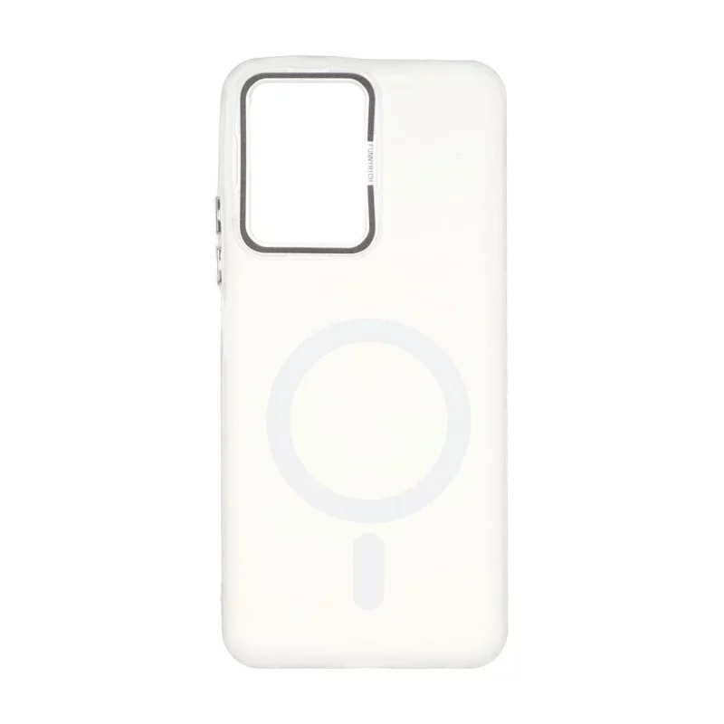 قاب Funnyrich طرح مگ سیف دور مات Xiaomi Redmi Note 12 4G - سفید - تصویر 2