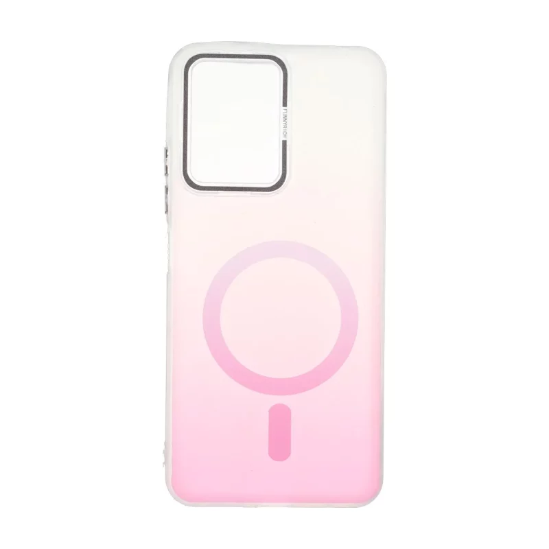 قاب Funnyrich طرح مگ سیف دور مات Xiaomi Redmi Note 12 4G - صورتی - تصویر 2
