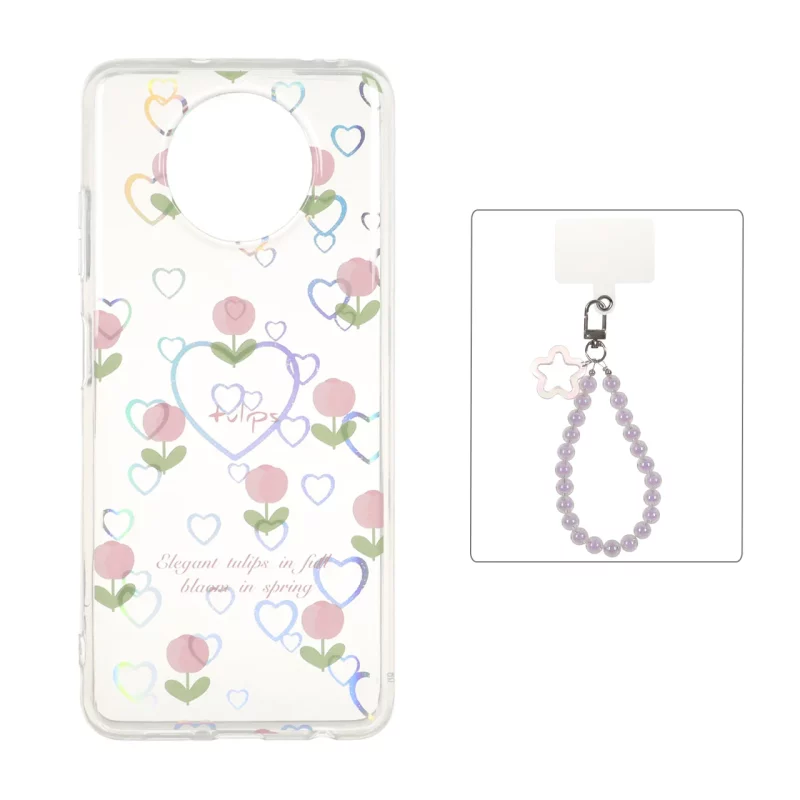 قاب قلبی هولوگرامی با آویز مچی مرواریدی Xiaomi Poco X3 / Poco X3 Pro / Poco X3 NFC - طرح 66 - تصویر 2
