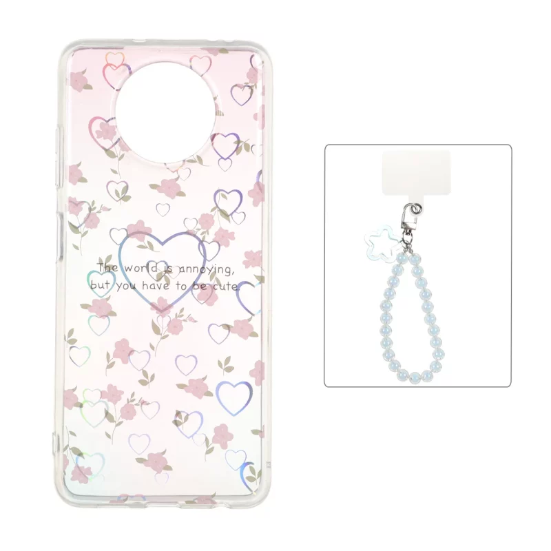 قاب قلبی هولوگرامی با آویز مچی مرواریدی Xiaomi Poco X3 / Poco X3 Pro / Poco X3 NFC - طرح 67 - تصویر 2