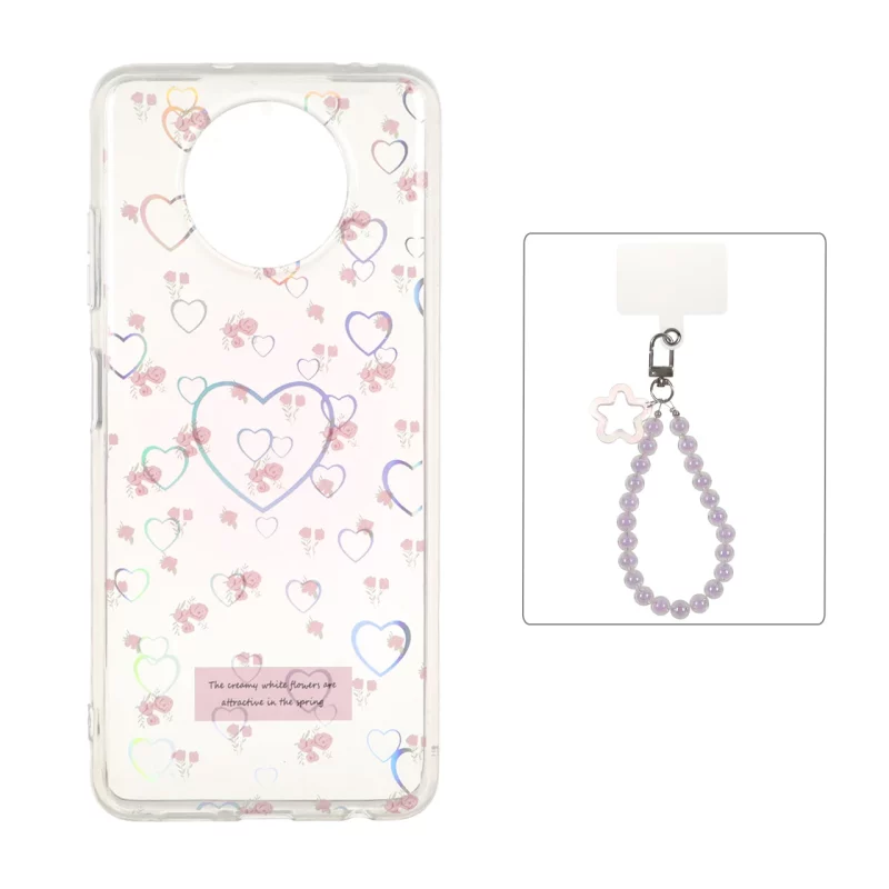 قاب قلبی هولوگرامی با آویز مچی مرواریدی Xiaomi Poco X3 / Poco X3 Pro / Poco X3 NFC - طرح 68 - تصویر 2
