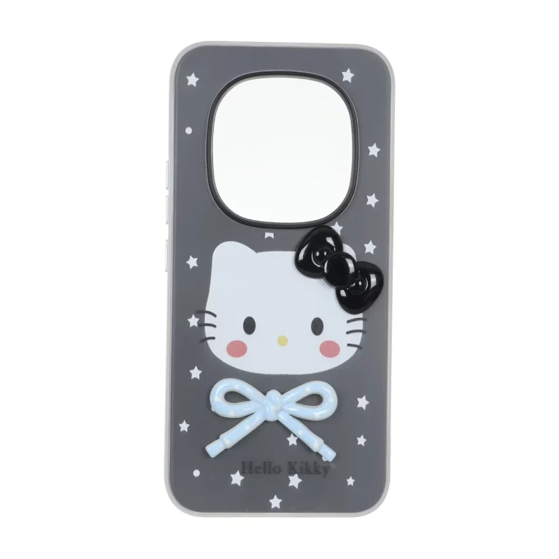قاب دو لایه مات Kitty پاپیون برجسته Xiaomi Redmi Note 15 Pro Plus - مشکی - تصویر 2