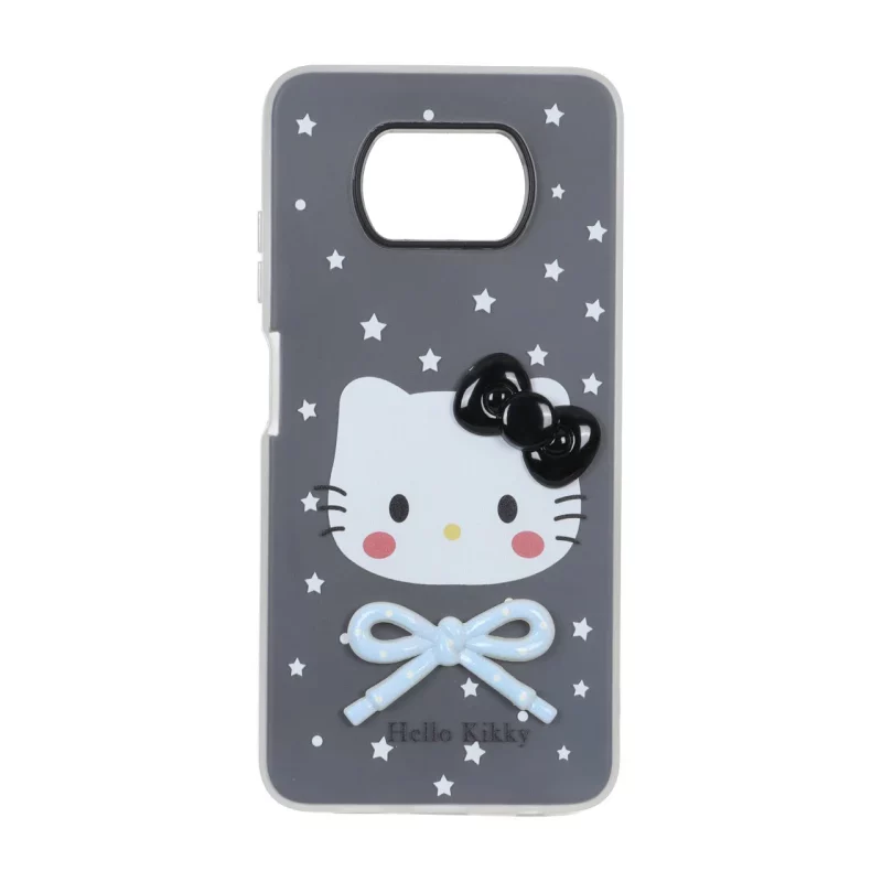 قاب دو لایه مات Kitty پاپیون برجسته Xiaomi Poco X3 / Poco X3 Pro / Poco X3 NFC - مشکی - تصویر 2