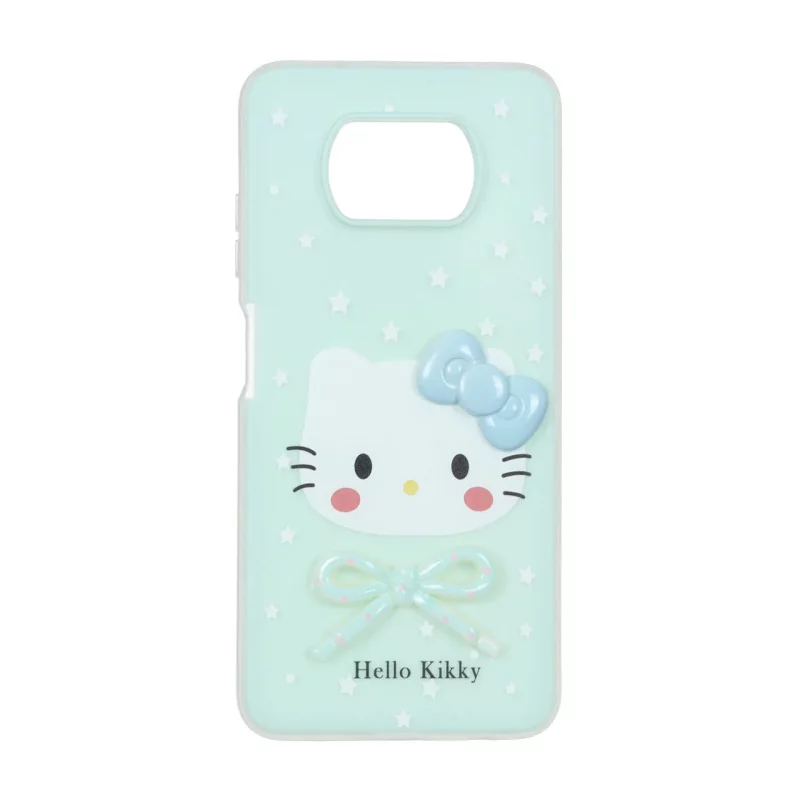 قاب دو لایه مات Kitty پاپیون برجسته Xiaomi Poco X3 / Poco X3 Pro / Poco X3 NFC - سبز - تصویر 2
