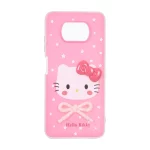 قاب دو لایه مات Kitty پاپیون برجسته Xiaomi Poco X3 / Poco X3 Pro / Poco X3 NFC - صورتی