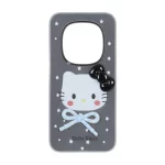 قاب دو لایه مات Kitty پاپیون برجسته Xiaomi Redmi Note 15 Pro 5G - مشکی