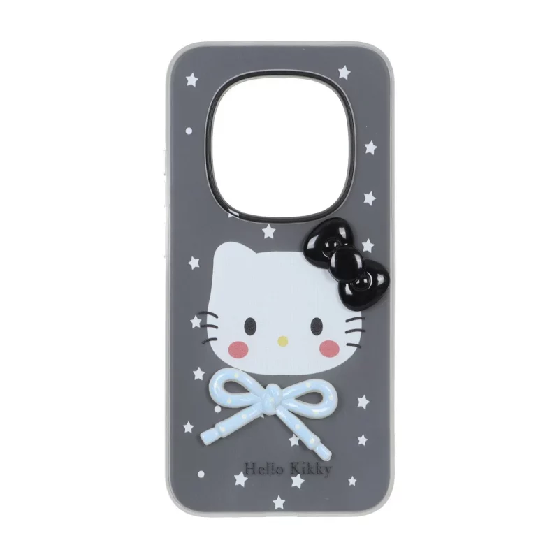 قاب دو لایه مات Kitty پاپیون برجسته Xiaomi Redmi Note 15 Pro 5G - مشکی - تصویر 2