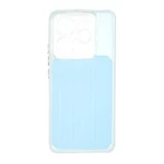 قاب مستطیلی Stripe لنز شفاف Xiaomi Redmi Note 14 4G - آبی