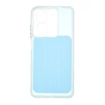 قاب مستطیلی Stripe لنز شفاف Xiaomi Redmi A5 / Poco C71 - آبی