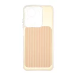 قاب مستطیلی Stripe لنز شفاف Xiaomi Redmi A5 / Poco C71 - گلبهی