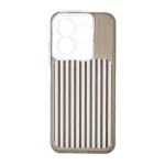 قاب مستطیلی Stripe لنز شفاف Xiaomi Redmi 15C / Poco C85 - مشکی
