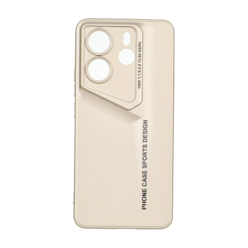 قاب Phone Case Sports Design محافظ لنزدار Xiaomi Redmi Note 14 4G - طلایی - تصویر 2