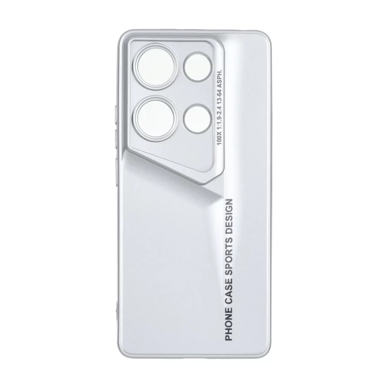 قاب Phone Case Sports Design محافظ لنزدار Xiaomi Redmi Note 14S / Note 13 Pro 4G / Poco M6 Pro 4G - نقره ای - تصویر 2