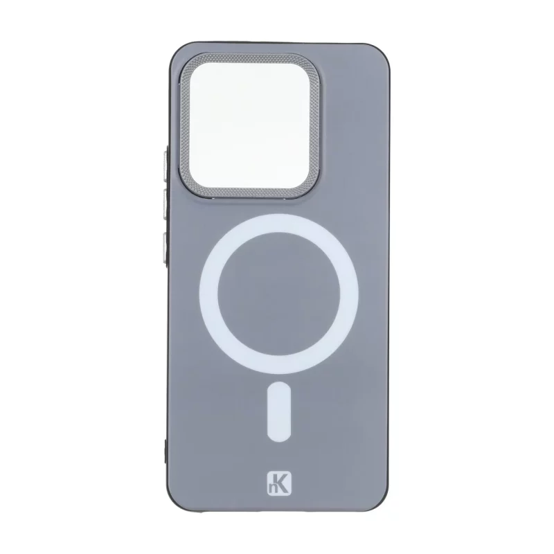 قاب NK مات لنز کربن طرح مگ سیف Xiaomi Redmi Note 14 4G - طوسی - تصویر 2