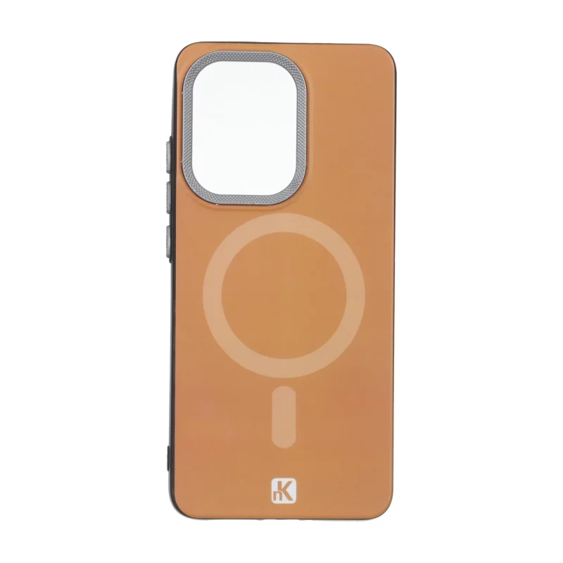 قاب NK مات لنز کربن طرح مگ سیف Xiaomi Poco X7 Pro - عسلی - تصویر 2