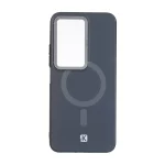 قاب NK مات لنز کربن طرح مگ سیف Xiaomi Redmi 15 4G - خاکستری