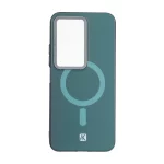 قاب NK مات لنز کربن طرح مگ سیف Xiaomi Redmi 15 4G - سبز