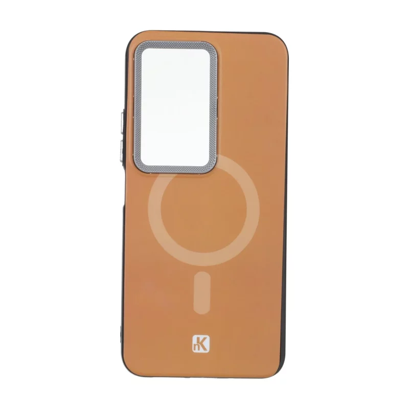 قاب NK مات لنز کربن طرح مگ سیف Xiaomi Redmi 15 4G - عسلی - تصویر 2