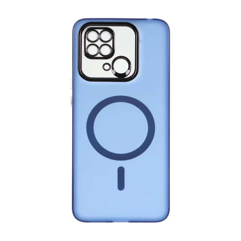 قاب Life Time مات طرح مگ سیف Xiaomi Redmi 10C / Redmi 10 Power / Poco C40 - آبی کاربنی - تصویر 2