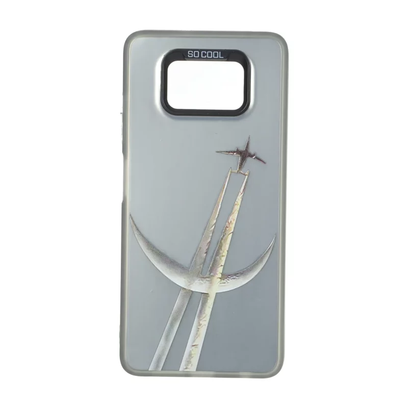 قاب SO COOL بلک لنز دکمه کروم طرح دار Xiaomi Poco X3 / Poco X3 Pro / Poco X3 NFC - طرح 68 - تصویر 2
