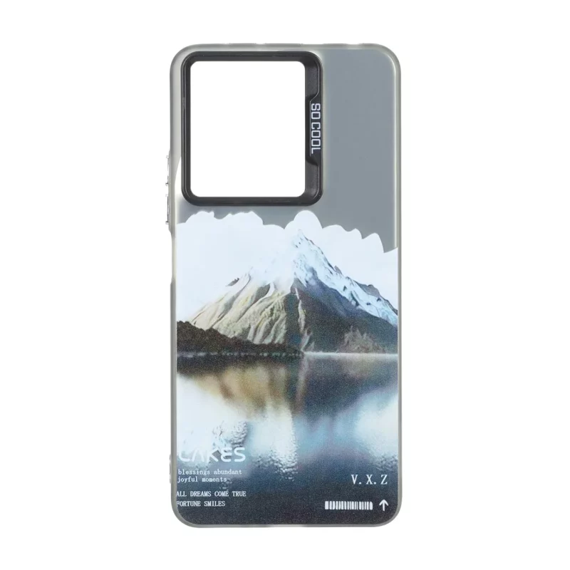 قاب SO COOL بلک لنز دکمه کروم طرح دار Xiaomi Redmi Note 13 4G - طرح 89 - تصویر 2