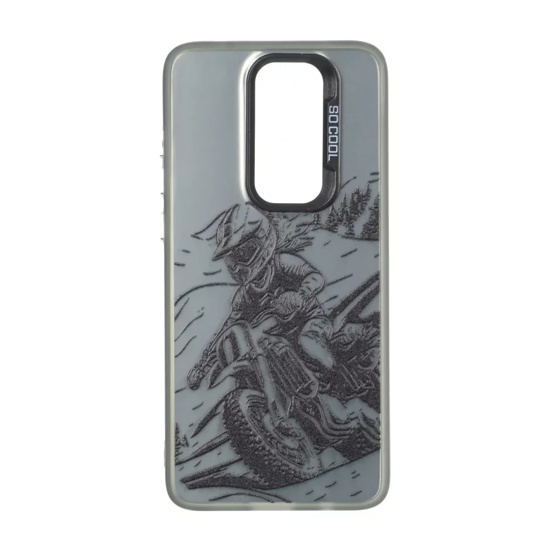 قاب SO COOL بلک لنز دکمه کروم طرح دار Xiaomi Redmi Note 8 Pro - طرح 180 - تصویر 2