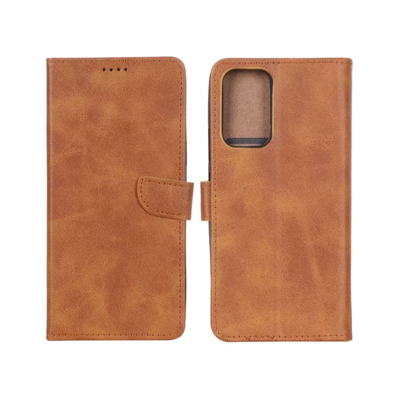 کیف چرمی موبایل مگنتی Xiaomi Redmi Note 10 Pro 4G / Redmi Note 10 Pro Max - عسلی - تصویر 2