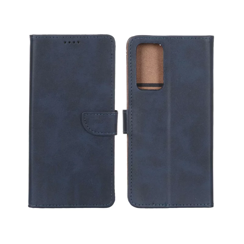کیف چرمی موبایل مگنتی Xiaomi Redmi Note 12 Pro 4G / Redmi Note 11 Pro - سرمه ای - تصویر 2