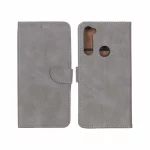 کیف چرمی موبایل مگنتی Xiaomi Redmi Note 8 - خاکستری