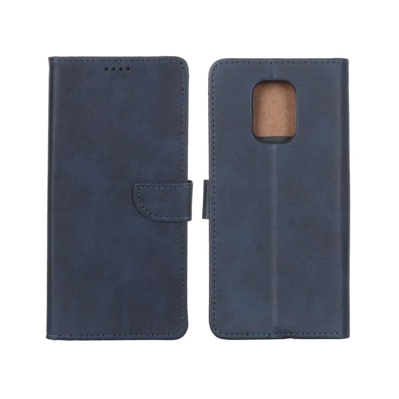کیف چرمی موبایل مگنتی Xiaomi Redmi Note 9S / Redmi Note 9 Pro / Redmi Note 9 Pro Max - سرمه ای - تصویر 2