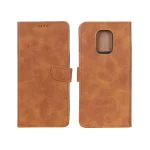 کیف چرمی موبایل مگنتی Xiaomi Redmi Note 9S / Redmi Note 9 Pro / Redmi Note 9 Pro Max - عسلی