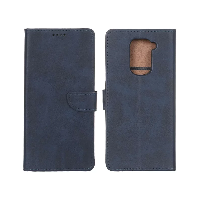کیف چرمی موبایل مگنتی Xiaomi Redmi Note 9 / Redmi 10X 5G / Redmi 10X Pro 5G - سرمه ای - تصویر 2