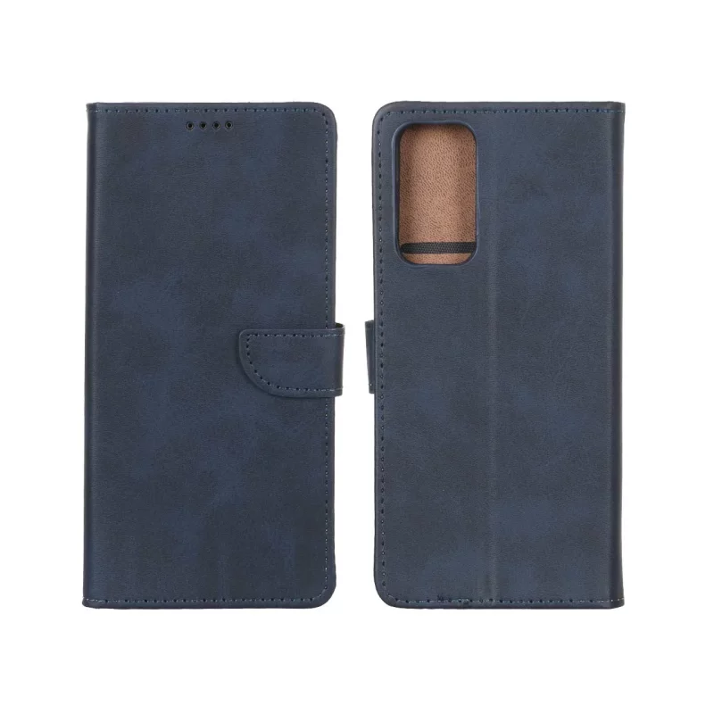 کیف چرمی موبایل مگنتی Xiaomi Redmi Note 12S / Xiaomi Redmi Note 11 4G / Redmi Note 11S - سرمه ای - تصویر 2