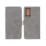 کیف چرمی موبایل مگنتی Xiaomi Redmi Note 12S / Xiaomi Redmi Note 11 4G / Redmi Note 11S - خاکستری