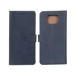 کیف چرمی موبایل مگنتی Xiaomi Poco X3 / Poco X3 Pro / Poco X3 NFC - سرمه ای