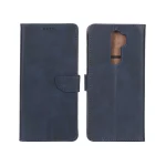 کیف چرمی موبایل مگنتی Xiaomi Redmi Note 8 Pro - سرمه ای