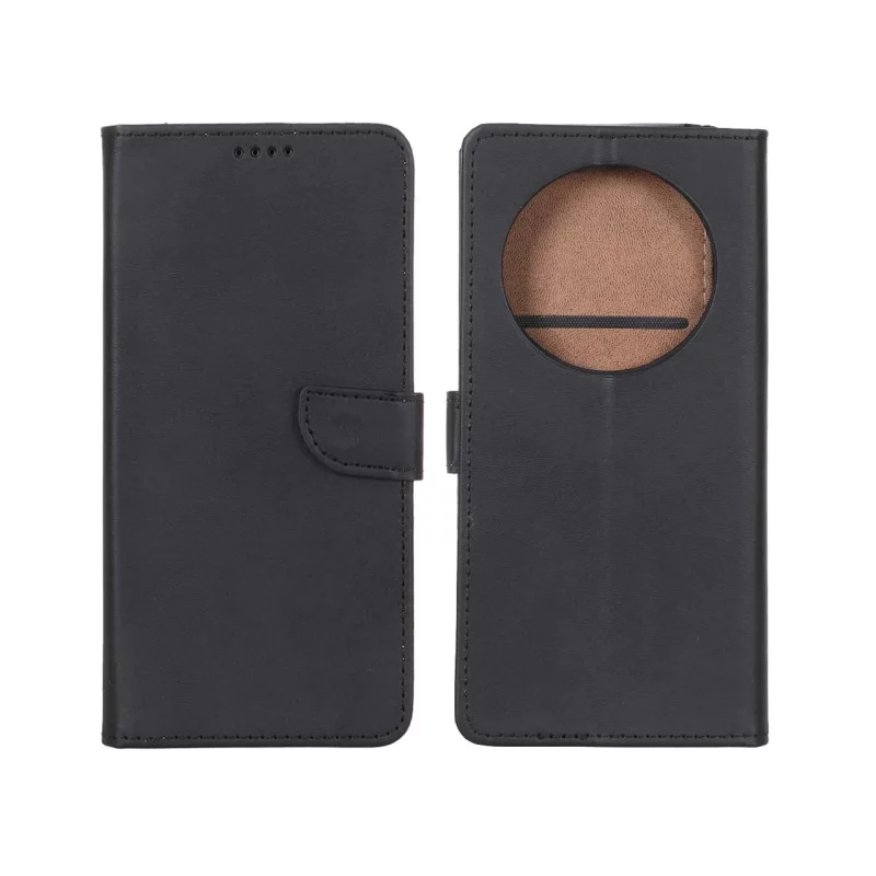 کیف چرمی موبایل مگنتی Xiaomi Redmi 14C / Redmi A4 / Poco C75 - مشکی - تصویر 2