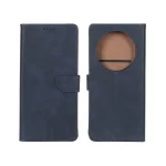 کیف چرمی موبایل مگنتی Xiaomi Redmi 14C / Redmi A4 / Poco C75 - سرمه ای