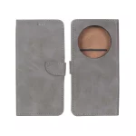 کیف چرمی موبایل مگنتی Xiaomi Redmi 14C / Redmi A4 / Poco C75 - خاکستری