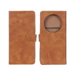 کیف چرمی موبایل مگنتی Xiaomi Redmi 14C / Redmi A4 / Poco C75 - عسلی