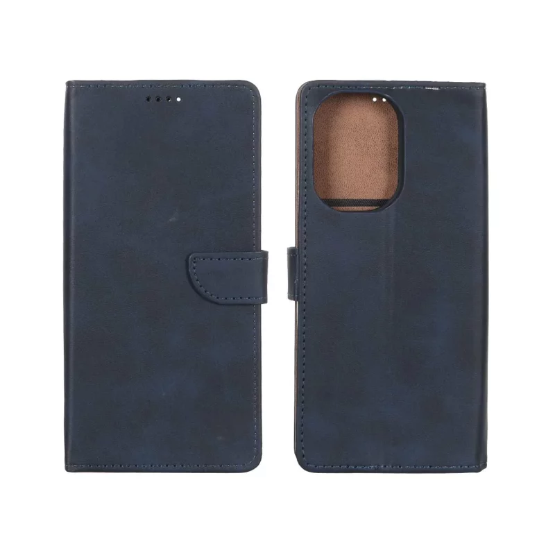 کیف چرمی موبایل مگنتی Xiaomi Redmi A5 / Poco C71 - سرمه ای - تصویر 2