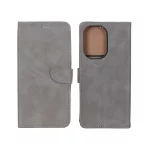 کیف چرمی موبایل مگنتی Xiaomi Redmi A5 / Poco C71 - خاکستری
