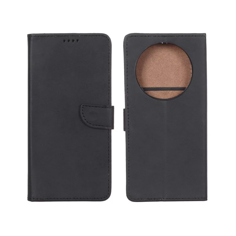 کیف چرمی موبایل مگنتی Xiaomi Redmi A3 / A3x / Poco C61 - مشکی - تصویر 2