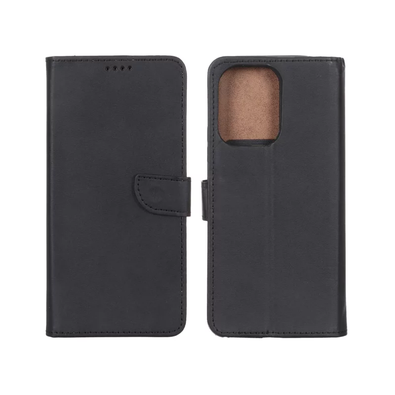 کیف چرمی موبایل مگنتی Xiaomi Redmi 13C / Poco C65 - مشکی - تصویر 2