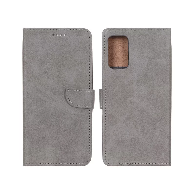 کیف چرمی موبایل مگنتی Xiaomi Poco M3 Pro / Redmi Note 10 5G / Redmi Note 11 SE - خاکستری - تصویر 2