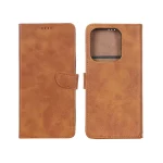 کیف چرمی موبایل مگنتی Xiaomi Redmi Note 14 4G - عسلی